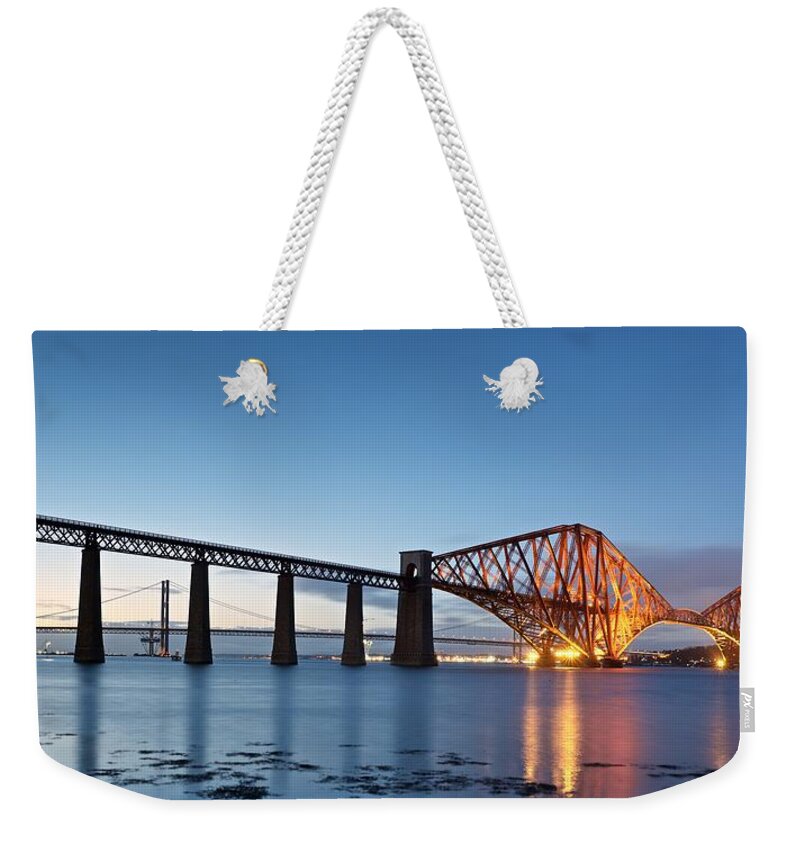 Forth Bridge Weekender Tote Bag featuring the photograph Forth Rail Bridge #2 by Stephen Taylor