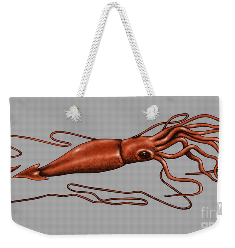 Animal Weekender Tote Bag featuring the photograph Giant Squid #2 by Gwen Shockey