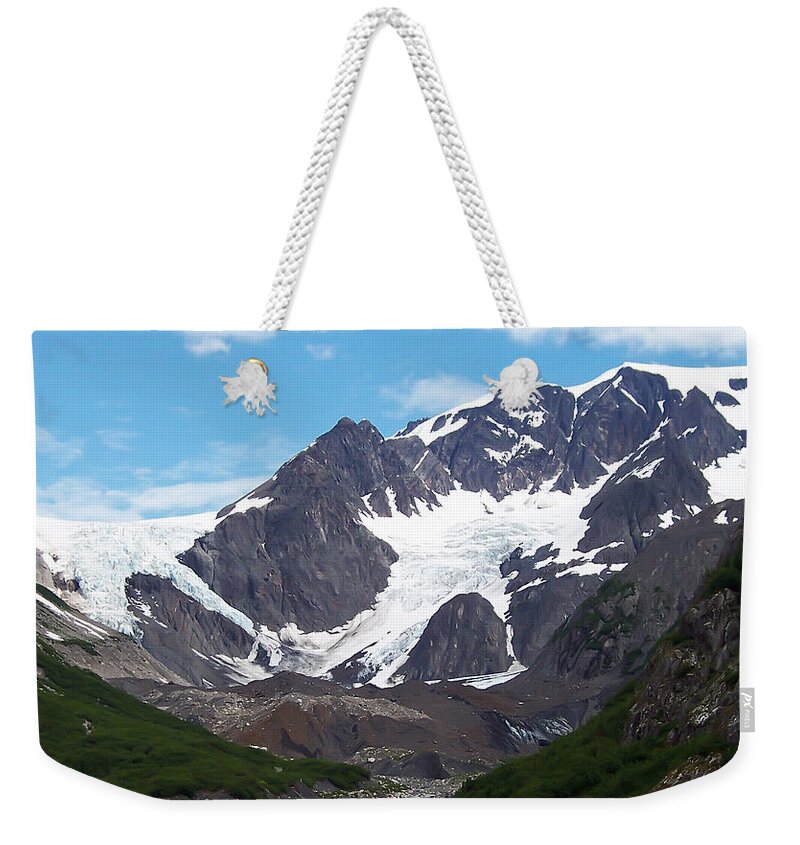 Alaska.snow Weekender Tote Bag featuring the photograph Ice and Snow by Aimee L Maher ALM GALLERY