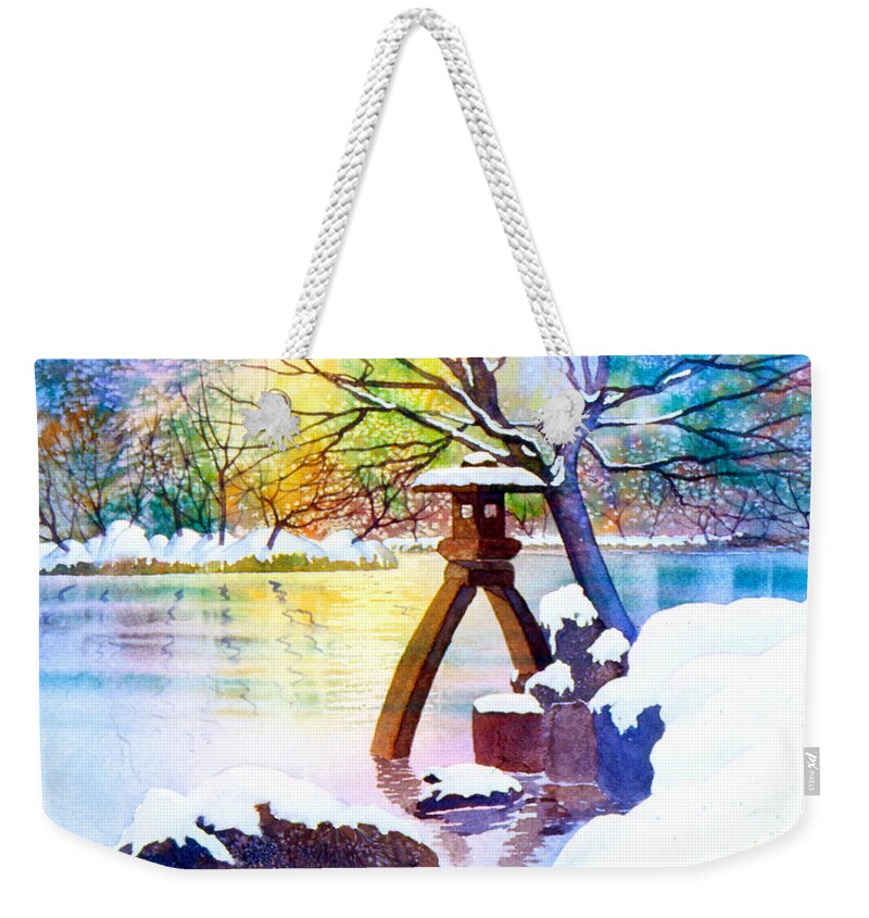 Garden Weekender Tote Bag featuring the painting In the Garden by Teresa Ascone