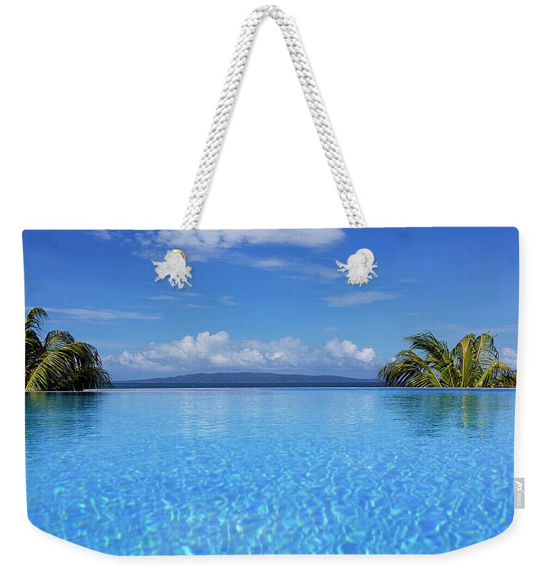 Scenics Weekender Tote Bag featuring the photograph Infinity Swimming Pool #2 by 35007
