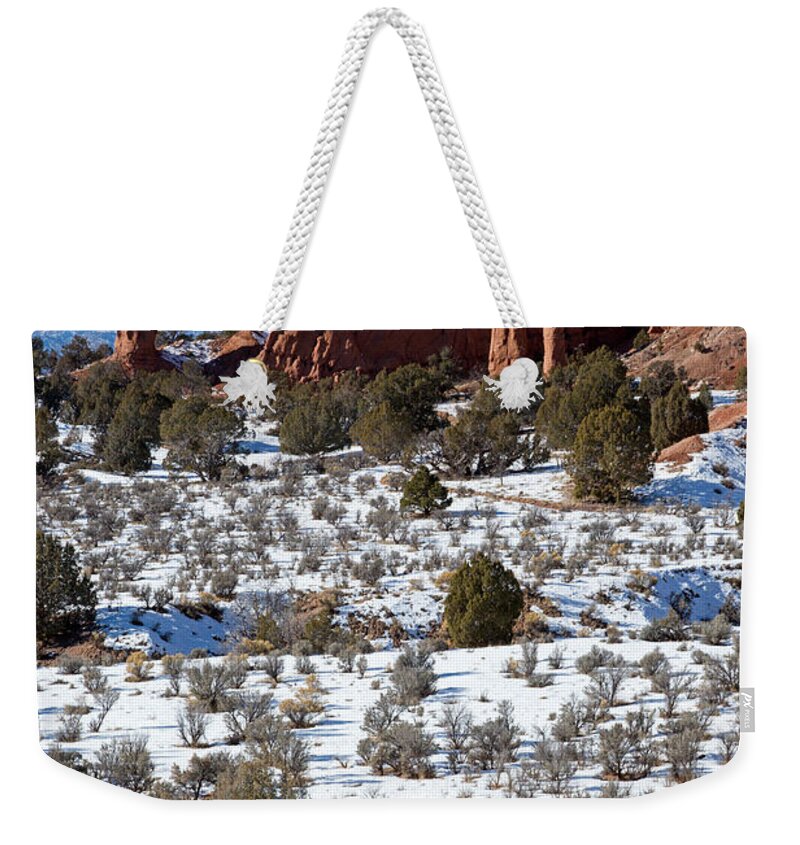 Afternoon Weekender Tote Bag featuring the photograph Kodachrome Basin #2 by Fred Stearns