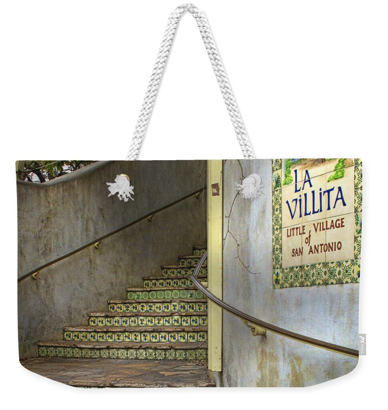 San Antonio Weekender Tote Bag featuring the photograph La Villita #2 by David and Carol Kelly