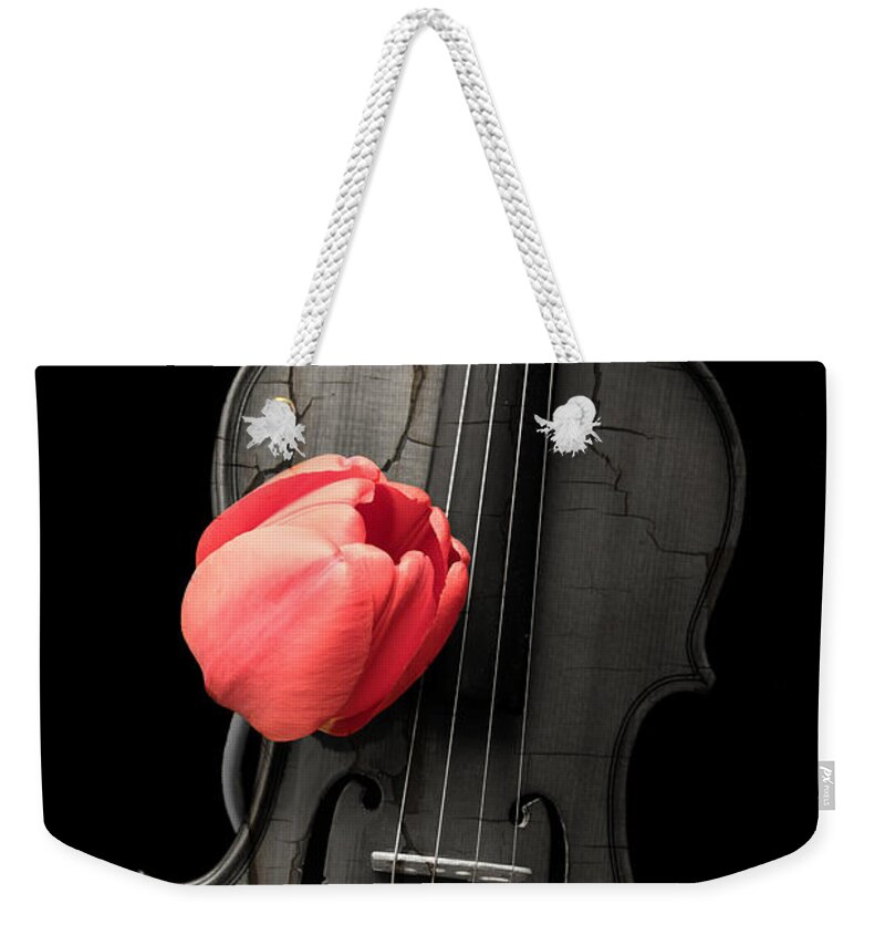 Music Weekender Tote Bag featuring the photograph Music Lover #2 by Edward Fielding