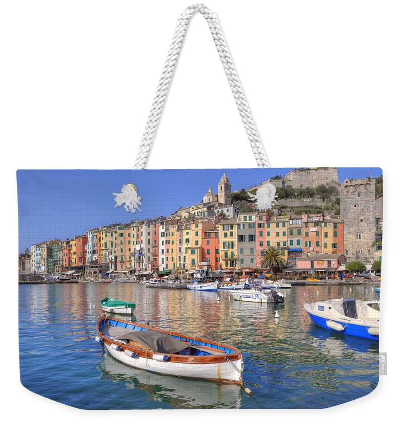 Porto Venere Weekender Tote Bag featuring the photograph Porto Venere #2 by Joana Kruse