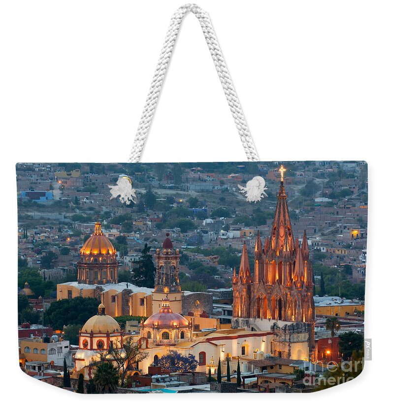 San Miguel De Allende Weekender Tote Bag featuring the photograph San Miguel De Allende, Mexico by John Shaw