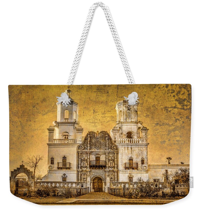 San Xavier Weekender Tote Bag featuring the photograph San Xavier del Bac #2 by Diana Powell