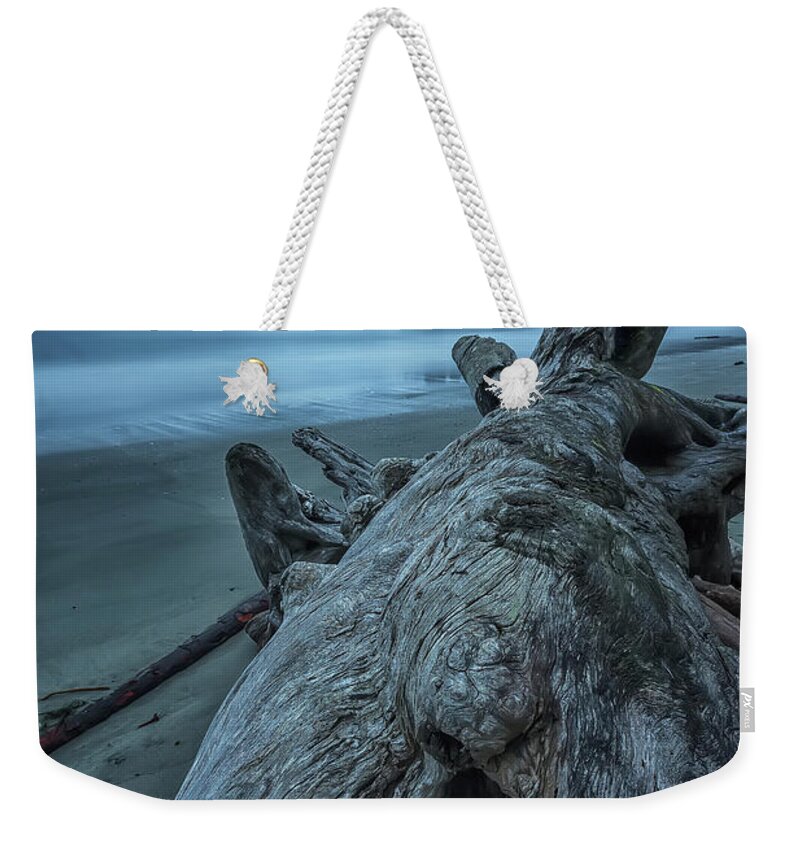 Vancouver Island Weekender Tote Bag featuring the photograph Six Minute Exposure Of The Clouds And #2 by Robert Postma / Design Pics