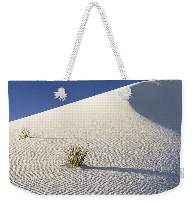 Feb0514 Weekender Tote Bag featuring the photograph Soaptree Yucca In Gypsum Sand White by Konrad Wothe