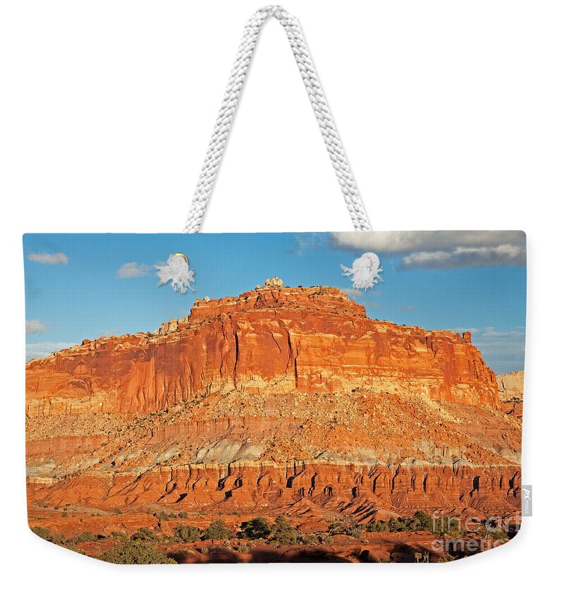 Autumn Weekender Tote Bag featuring the photograph The Goosenecks Capitol Reef National Park #2 by Fred Stearns