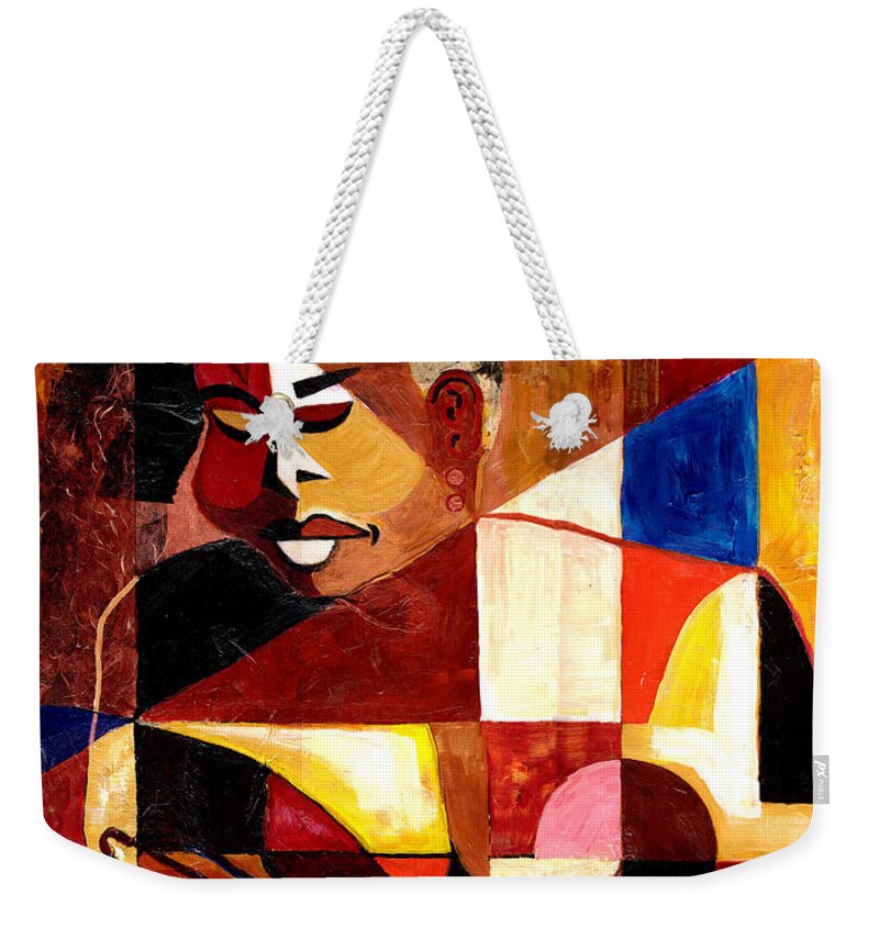 Everett Spruill Weekender Tote Bag featuring the painting The Matriarch - Take 2 by Everett Spruill