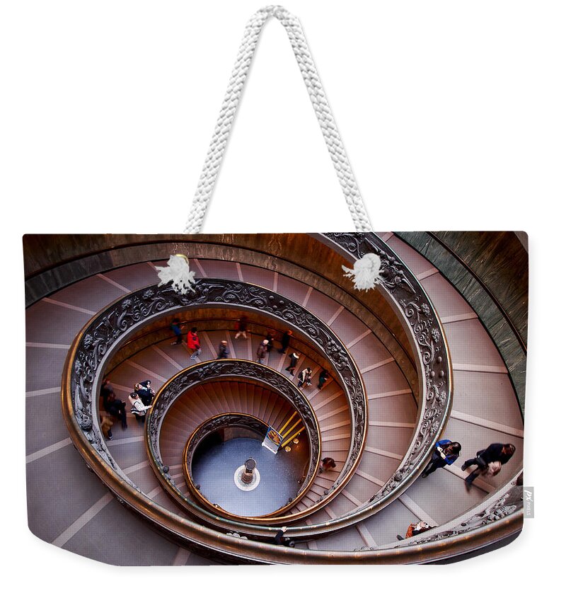 2013. Weekender Tote Bag featuring the photograph The Vatican Stairs #2 by Jouko Lehto