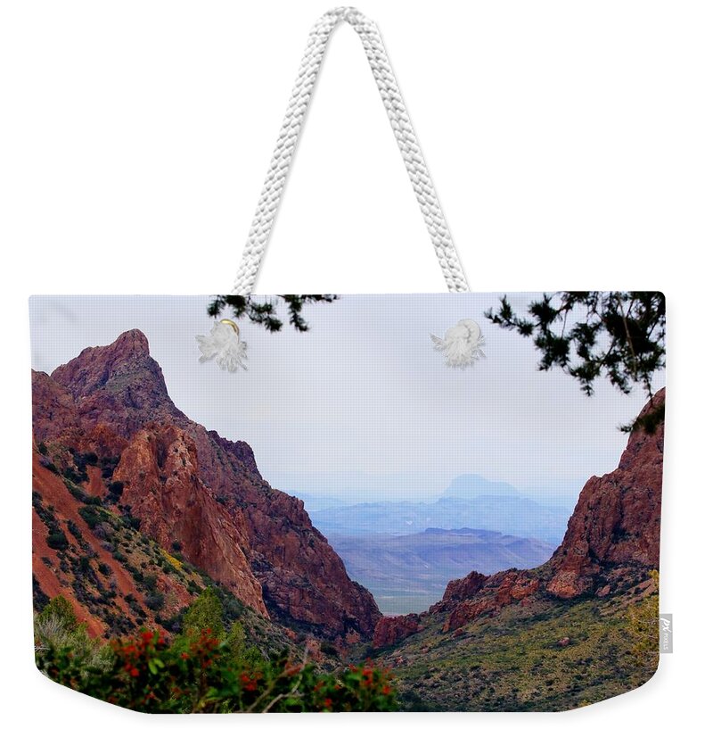 Big Bend Weekender Tote Bag featuring the photograph The Window #2 by Dave Files