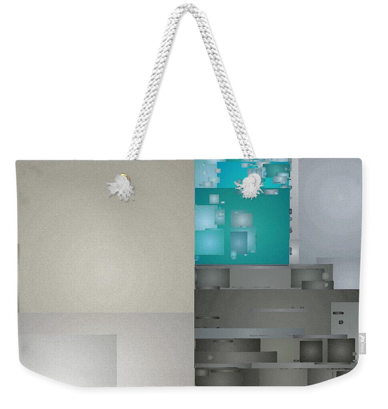 Digital Weekender Tote Bag featuring the digital art Untitled #1 by David Hansen