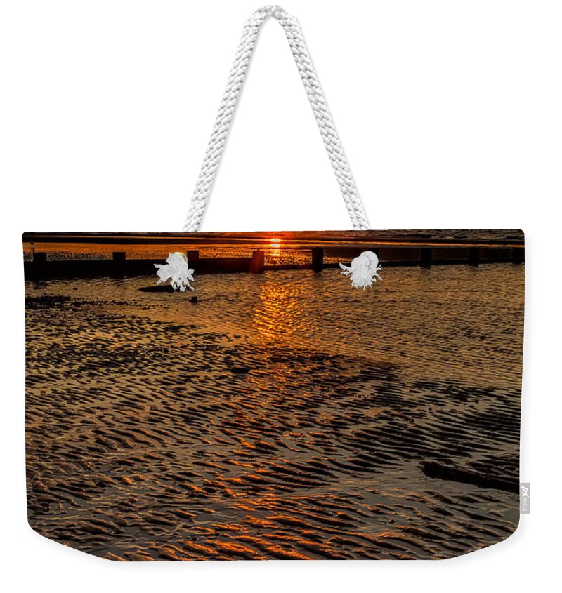 British Weekender Tote Bag featuring the photograph Welsh Sunset #2 by Adrian Evans