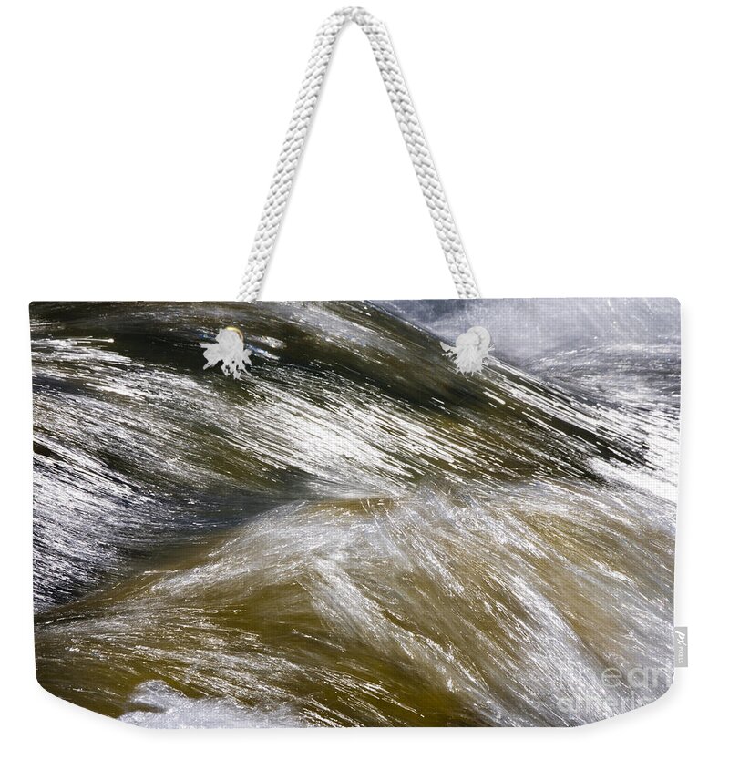 Heiko Weekender Tote Bag featuring the photograph Whirling River by Heiko Koehrer-Wagner