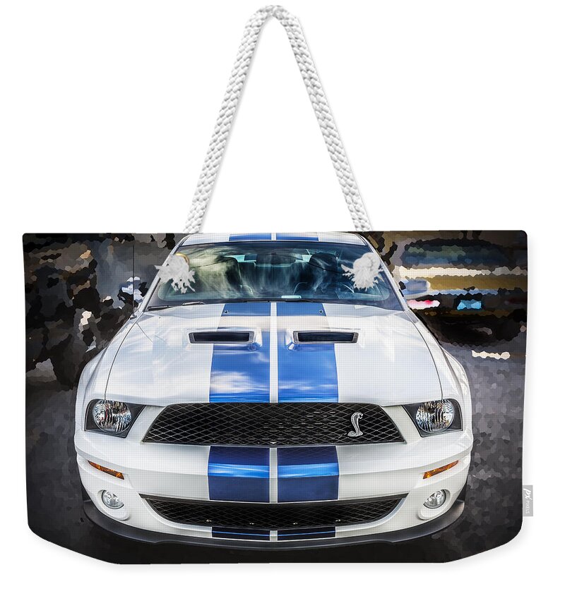 2007 Mustang Weekender Tote Bag featuring the photograph 2007 Ford Shelby Mustang GT500 by Rich Franco