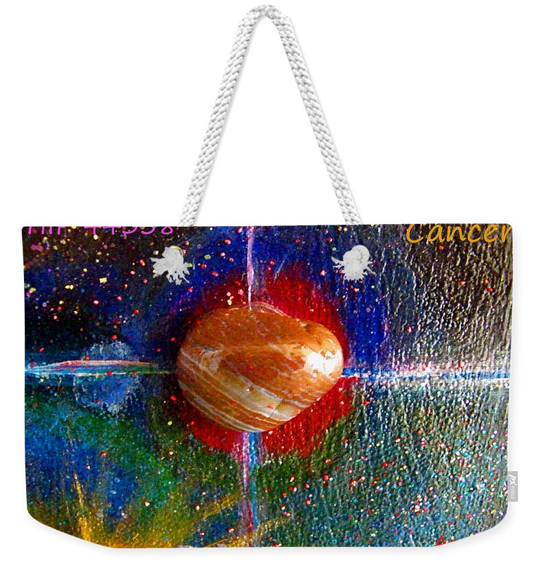 Augusta Stylianou Weekender Tote Bag featuring the painting Barack Obama Star by Augusta Stylianou
