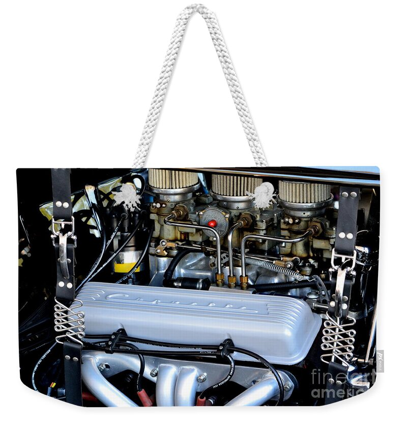 Corvette Weekender Tote Bag featuring the photograph Half Moon Bay HS Show #24 by Dean Ferreira