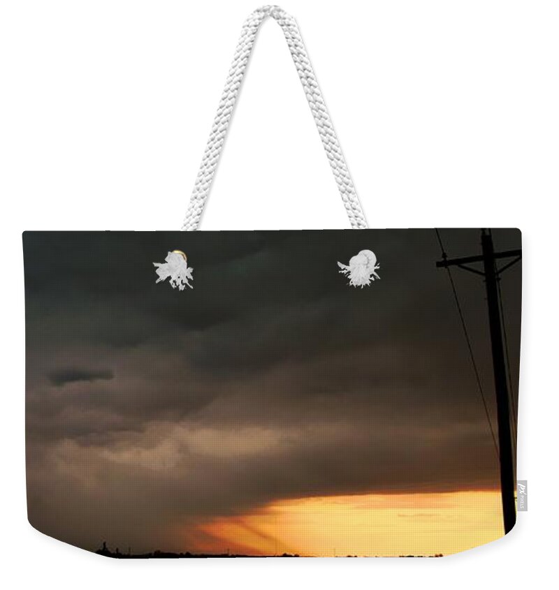 Stormscape Weekender Tote Bag featuring the photograph Let the Storm Season Begin #10 by NebraskaSC