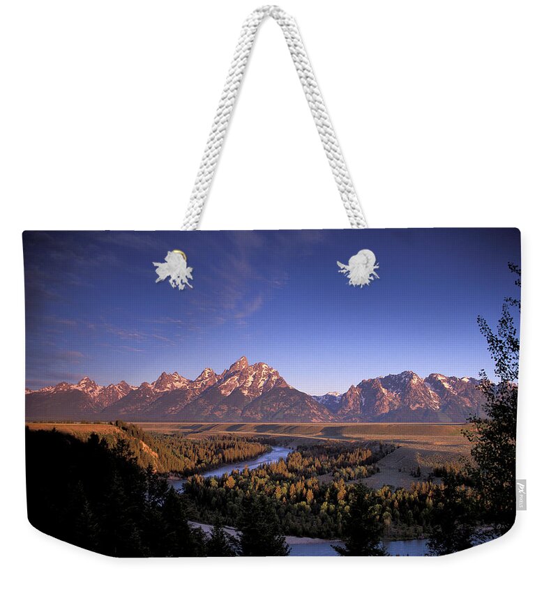 Blue Weekender Tote Bag featuring the photograph Untitled #25 by Christian Heeb