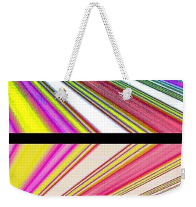 Abstract Fusion 221 Weekender Tote Bag featuring the digital art Abstract Fusion 221 #3 by Will Borden