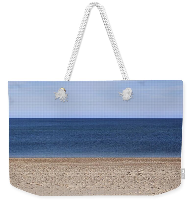 Beach Weekender Tote Bag featuring the photograph Color Bars Beach Scene by Charles Harden