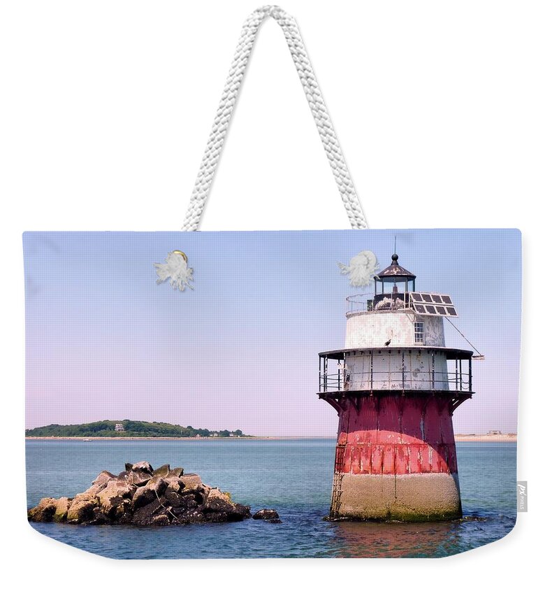 Lighthouses Weekender Tote Bag featuring the photograph Bug Light by Janice Drew