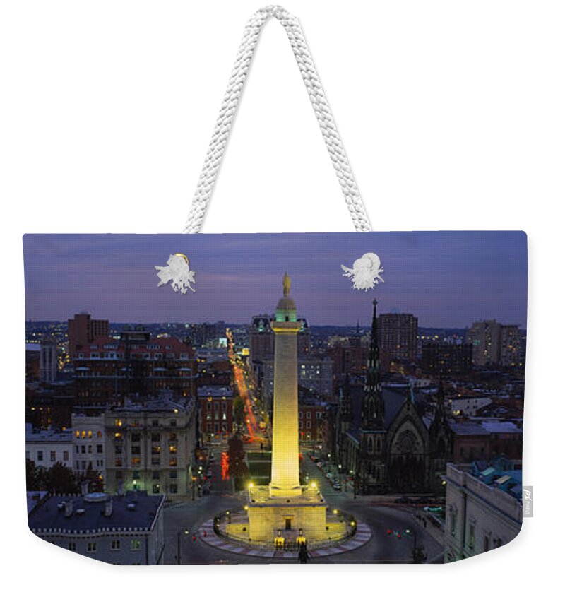 Photography Weekender Tote Bag featuring the photograph High Angle View Of A Monument #3 by Panoramic Images