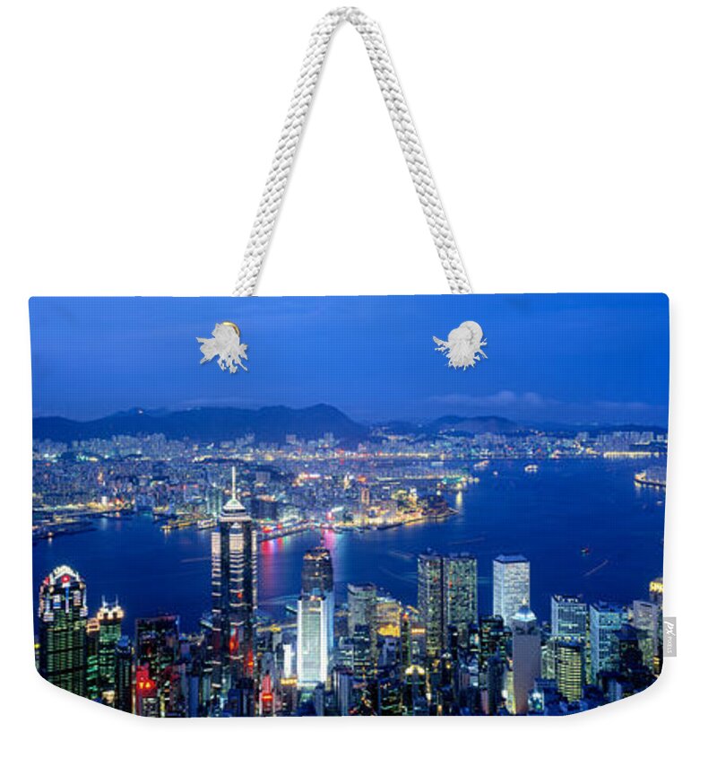 Photography Weekender Tote Bag featuring the photograph Hong Kong China #3 by Panoramic Images