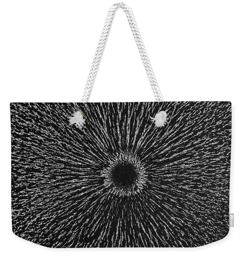 Science Weekender Tote Bag featuring the photograph Magnetic Field, Magnetism #3 by Science Source