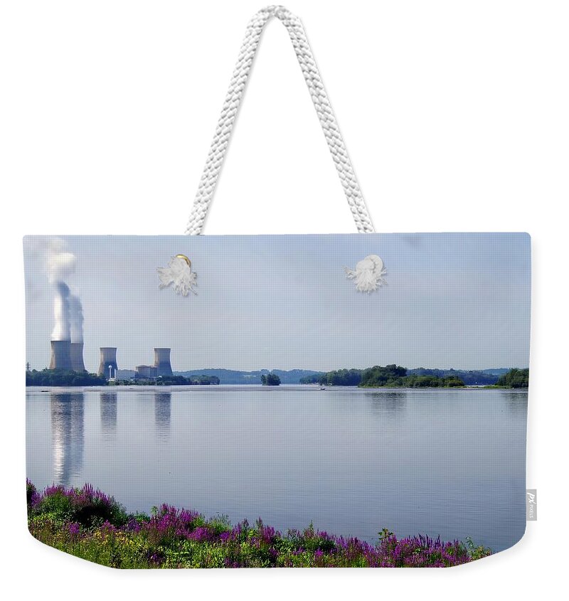3 Mile Island Weekender Tote Bag featuring the photograph 3 Mile Island by Kathy Churchman