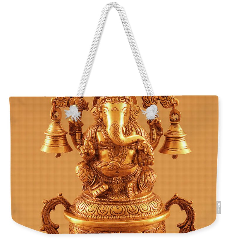 Hinduism Weekender Tote Bag featuring the photograph Statue Of Lord Ganesh #3 by Visage