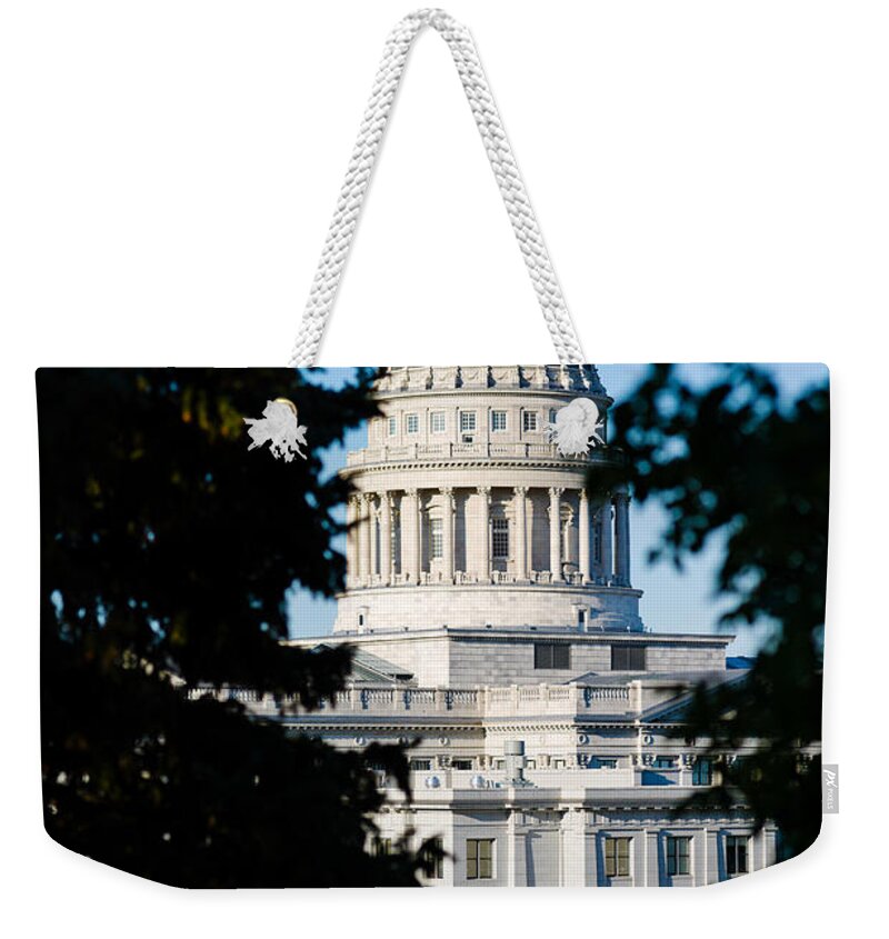 Photography Weekender Tote Bag featuring the photograph Utah State Capitol Building, Salt Lake #3 by Panoramic Images