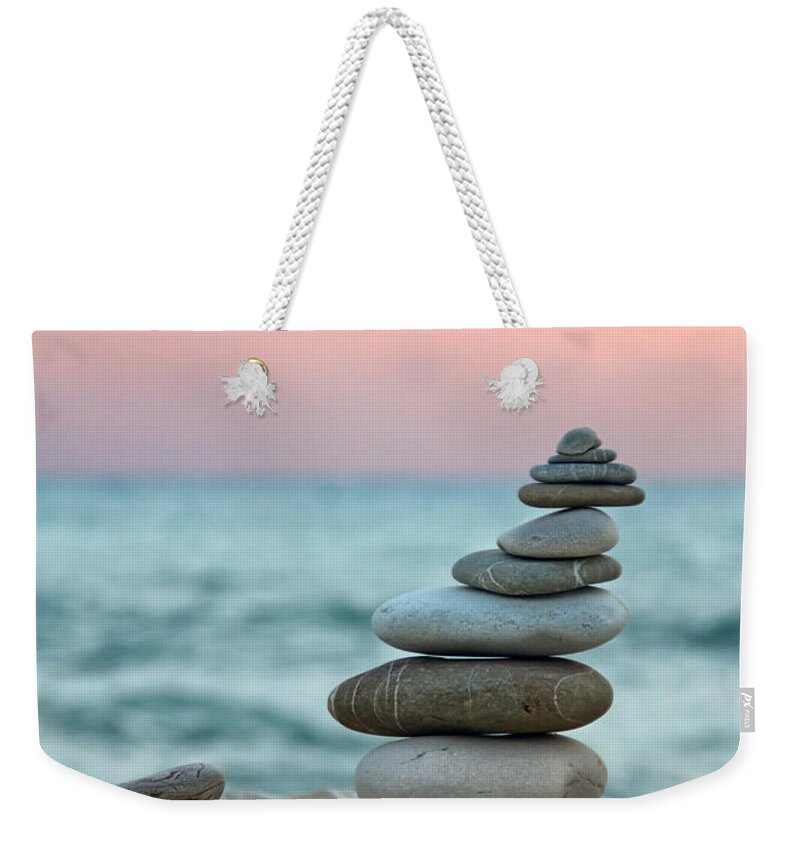 Abstract Weekender Tote Bag featuring the photograph Zen by Stelios Kleanthous