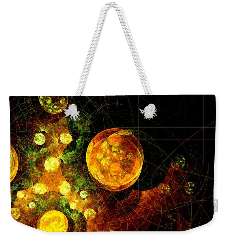 Abstract Weekender Tote Bag featuring the digital art 37 Tauri by Jeff Iverson
