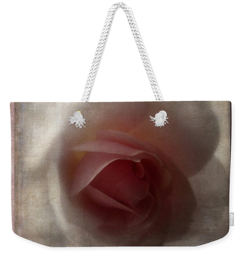 Rose Weekender Tote Bag featuring the photograph 3D Pink Rose by Lynn Bolt