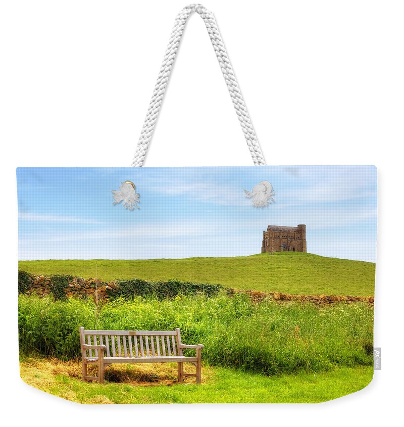 St. Chatherine's Chapel Weekender Tote Bag featuring the photograph Abbotsbury #4 by Joana Kruse
