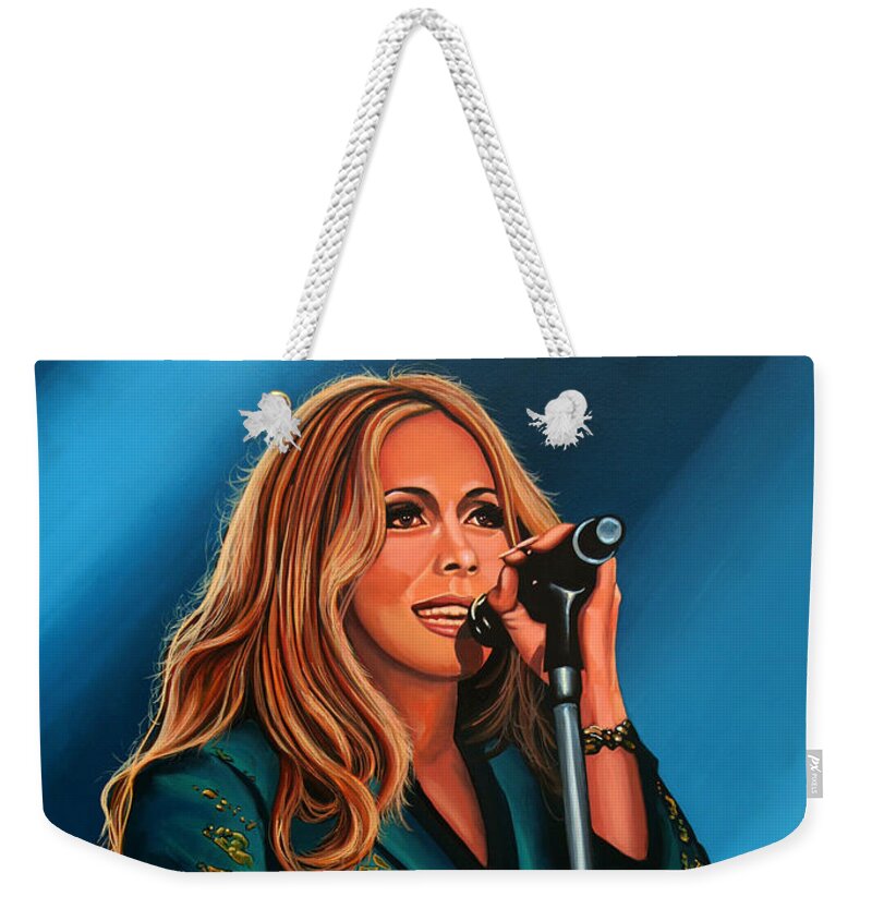 Anouk Weekender Tote Bag featuring the painting Anouk Painting by Paul Meijering