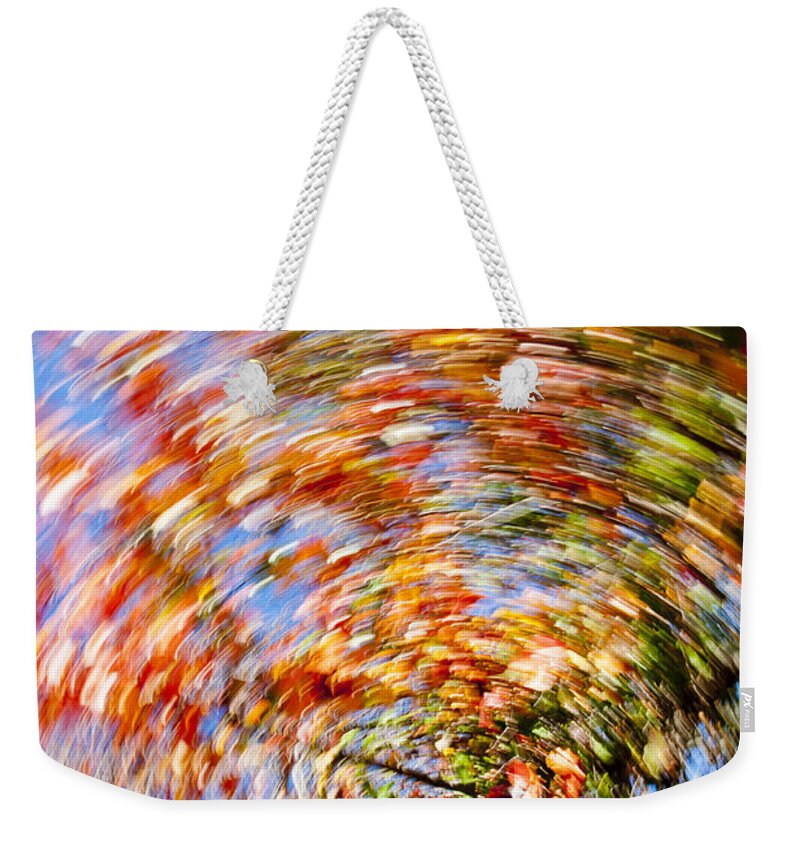Autumn Weekender Tote Bag featuring the photograph Fall Abstract #4 by Steven Ralser