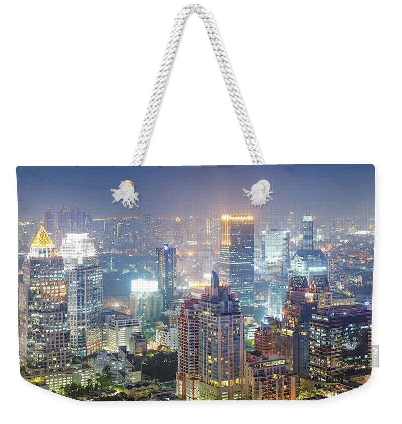 Scenics Weekender Tote Bag featuring the photograph Panoramic View Of Urban Landscape In #4 by Primeimages