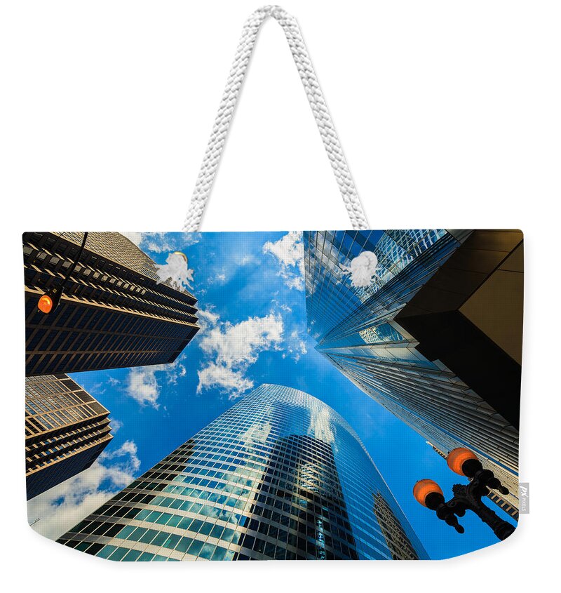 Architecture Weekender Tote Bag featuring the photograph Skyscrapers by Raul Rodriguez