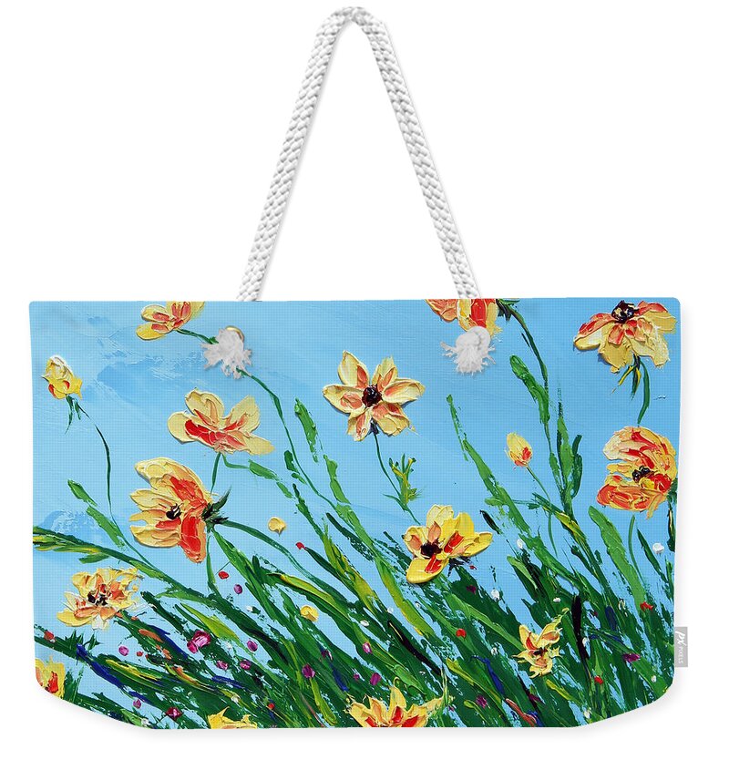 Spring Weekender Tote Bag featuring the painting Untitled #4 by Meaghan Troup