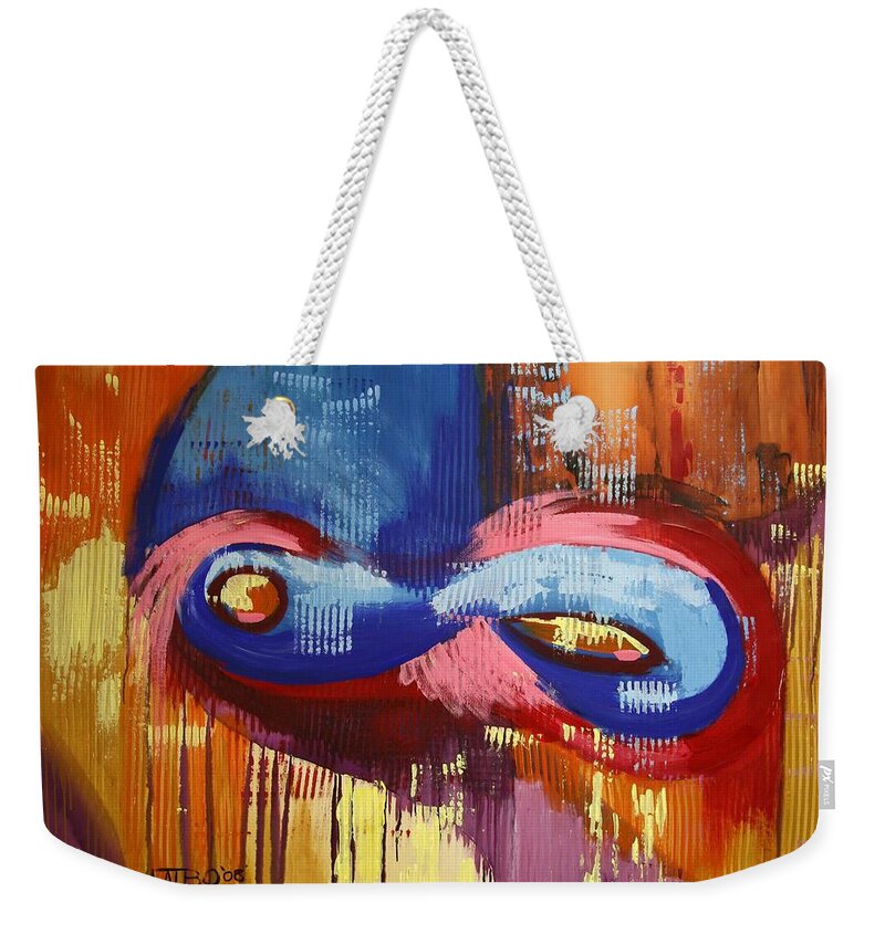 40 Days And 40 Nights Weekender Tote Bag featuring the painting 40 Days And 40 Nights by Anthony Falbo
