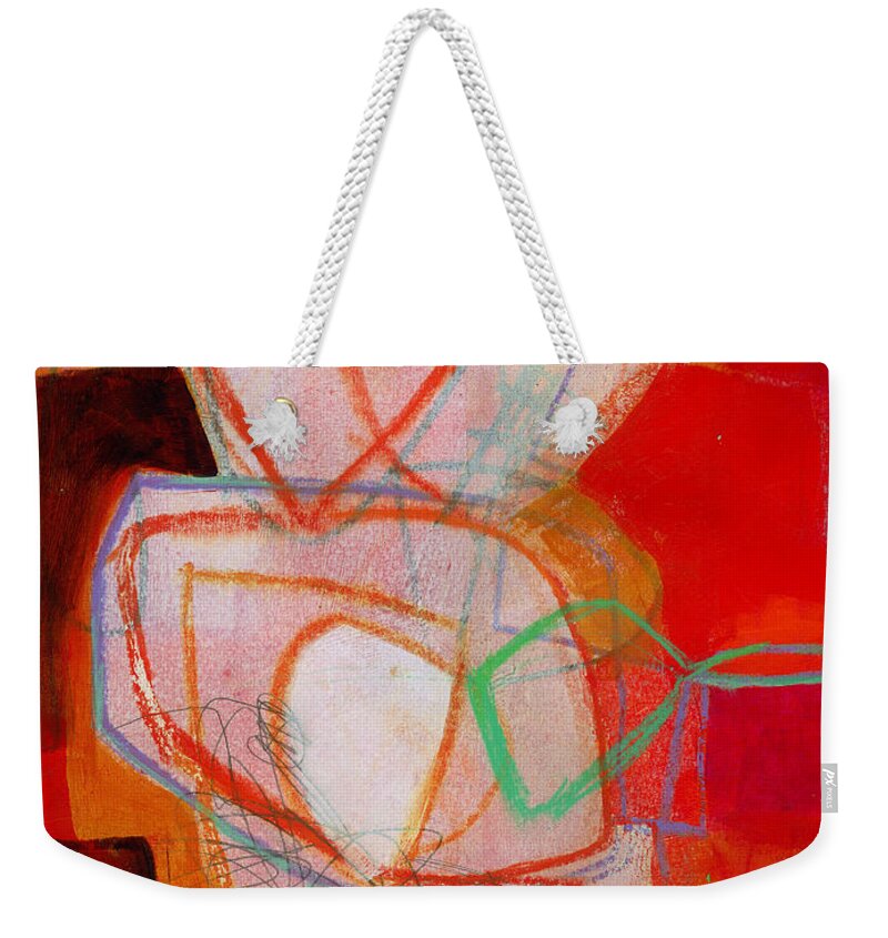 Painting Weekender Tote Bag featuring the painting 41/100 by Jane Davies