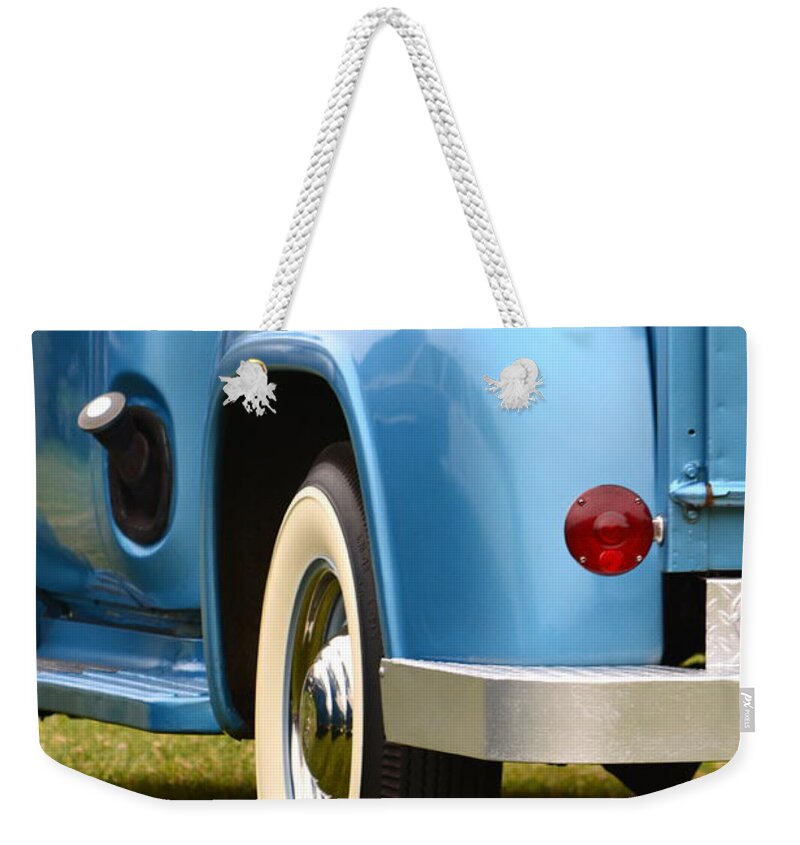 Ford Weekender Tote Bag featuring the photograph Classic Ford Pickup by Dean Ferreira