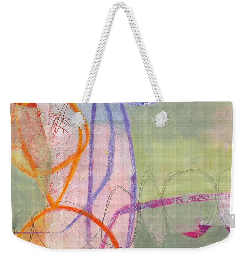 Painting Weekender Tote Bag featuring the painting 49/100 by Jane Davies