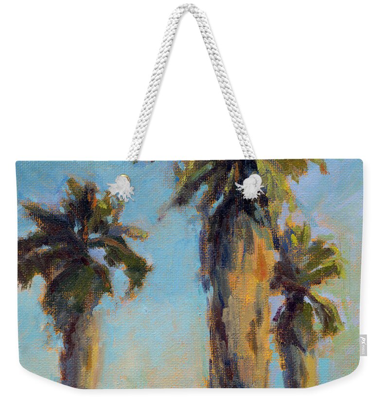 Coast Weekender Tote Bag featuring the painting Pacific Breeze by Konnie Kim
