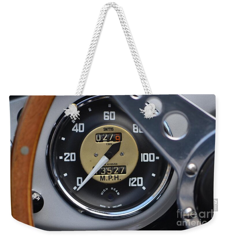 Sports Car Weekender Tote Bag featuring the photograph California Mille #4 by Dean Ferreira