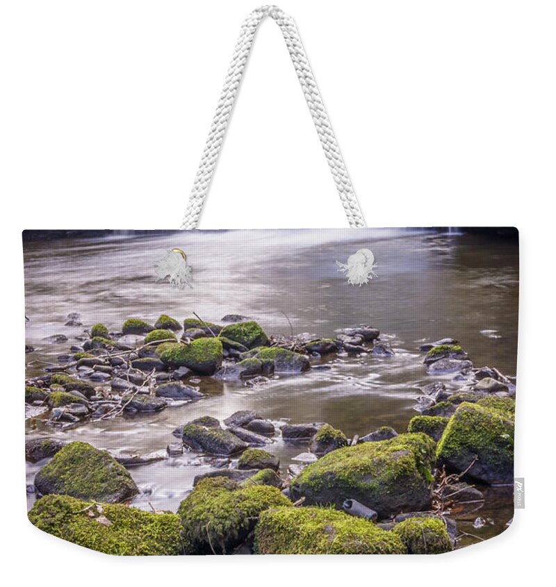 Airedale Weekender Tote Bag featuring the photograph Goit Stock Waterfall by Mariusz Talarek